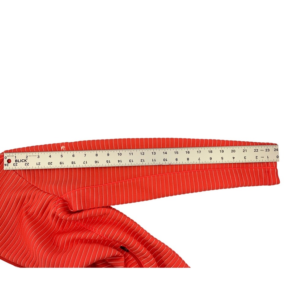 Peter Millar Crown Sport Womens Med Coral Striped Wicking Full Zip Golf Jacket - Picture 4 of 7